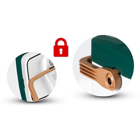 Lodówka turystyczna samochodowa Berdsen Icemax 29L zielona 12V/230V USB funkcja grzania