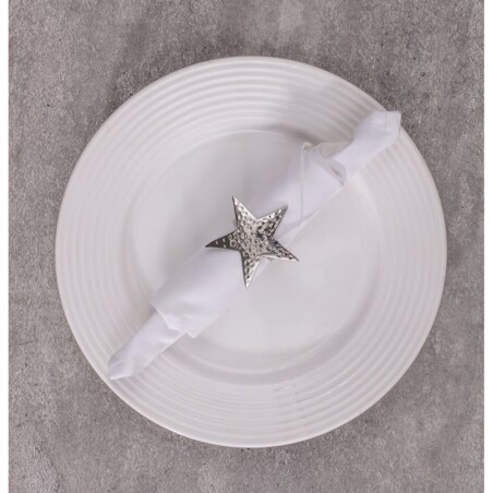 Obrączka na serwetkę Star, 6,5 x 6,5 x 4 cm