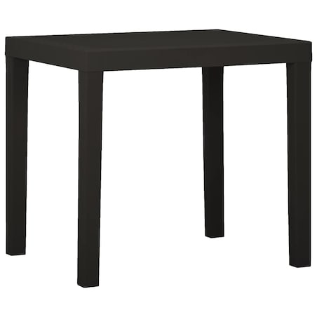 vidaXL Stolik ogrodowy, antracytowy, 79 x 65 x 72 cm, plastikowy