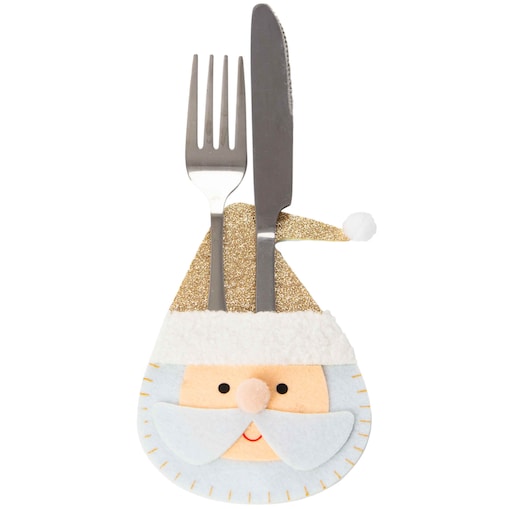 Świąteczna Kieszonka Etui Pokrowiec Na Sztućce Filc Mikołaj 10X14,5 Cm