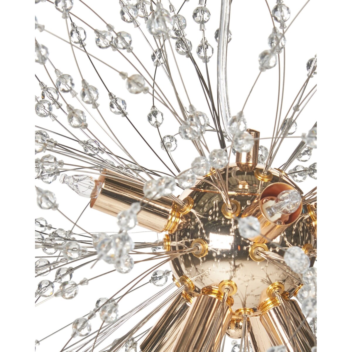 Lampa wisząca kryształowa złota TOROLA