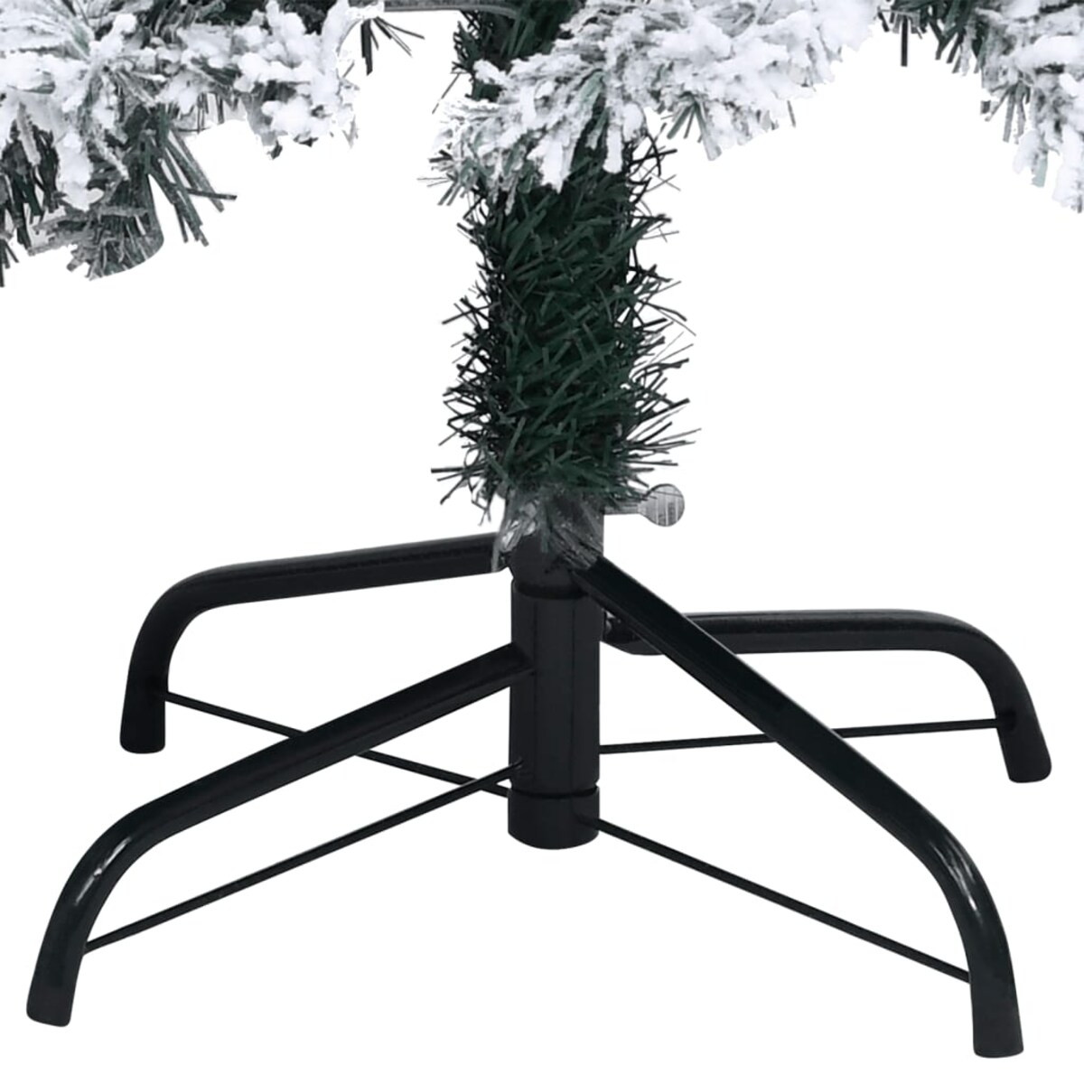 vidaXL Sztuczna choinka, ośnieżona, zielona, 120 cm, PVC