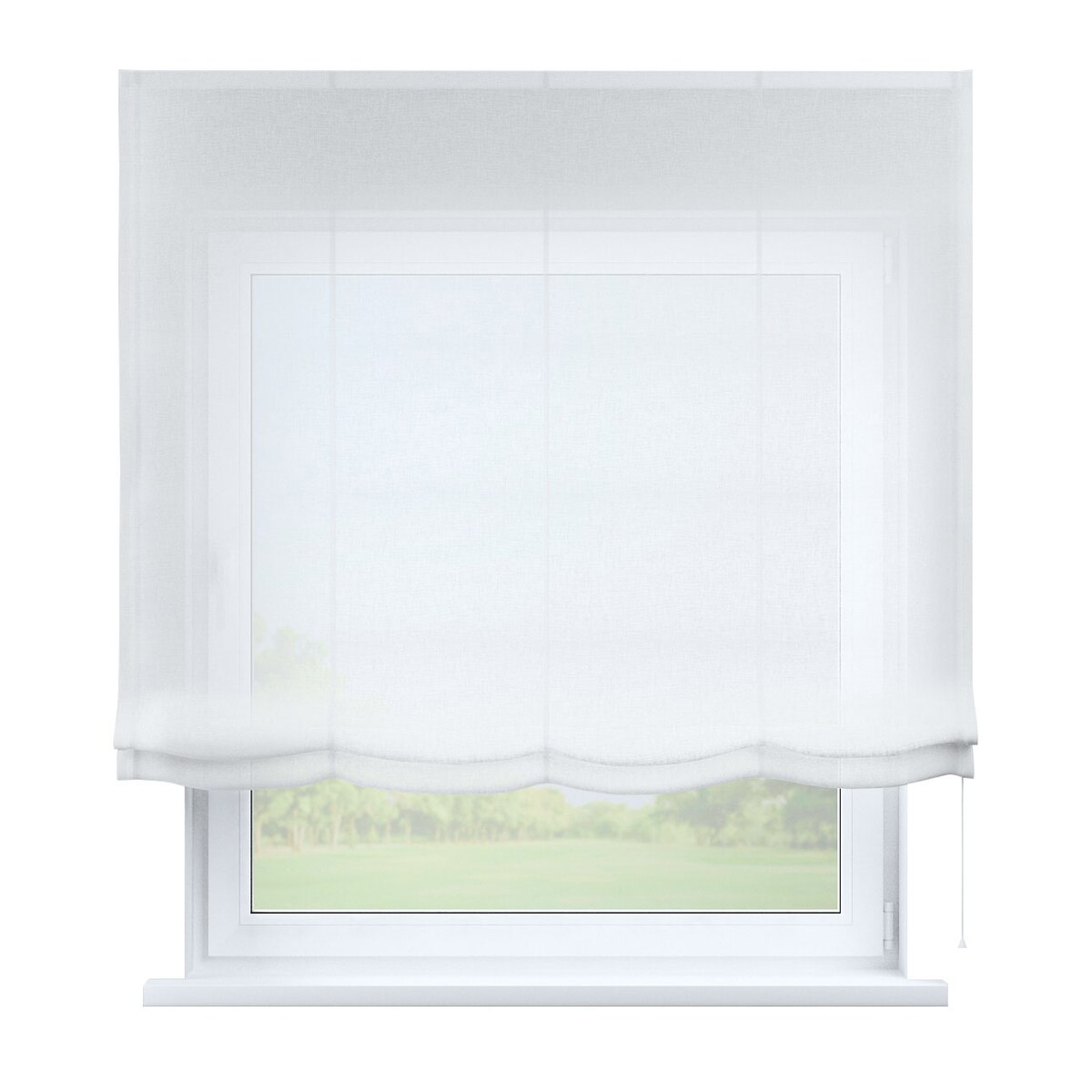 Roleta rzymska Wenecja 120x170 prześwitująca ecru