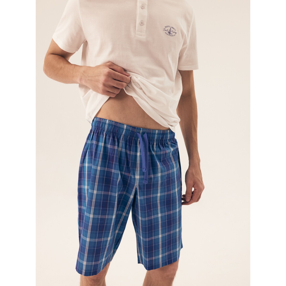 Piżama Dock 42616 Biała Biały, L