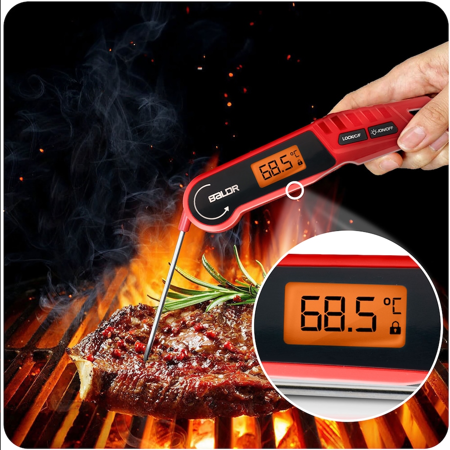 Termometr kuchenny szpilkowy elektroniczny do mięsa Baldr