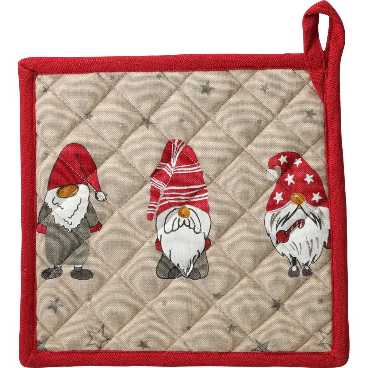 Bawełniana łapka kuchenna z motywem skrzata, 20×20 cm