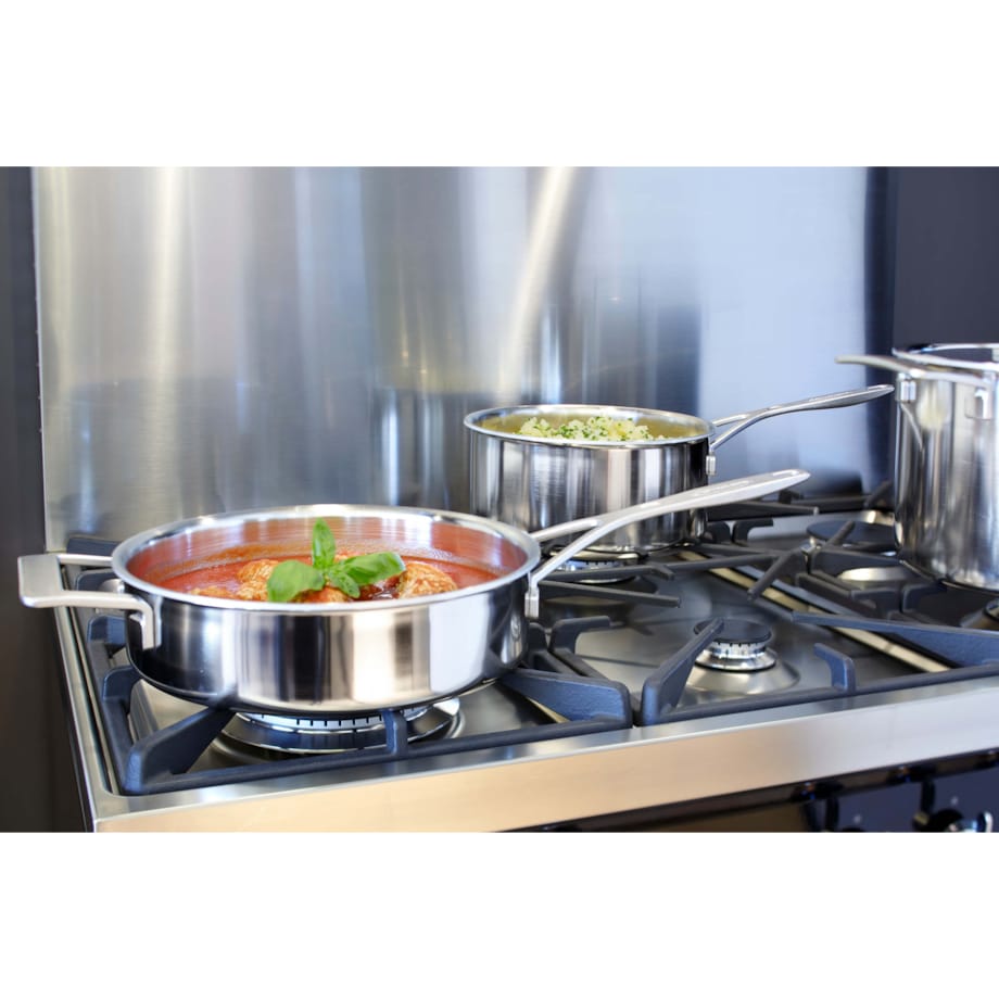 Patelnia głęboka z 2 uchwytami i pokrywką Demeyere Industry 5 - 28 cm