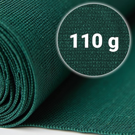 Siatka cieniująca Plonos 1,2x50m maskująca mata na płot ogrodzenie osłona zielona 80% + UV