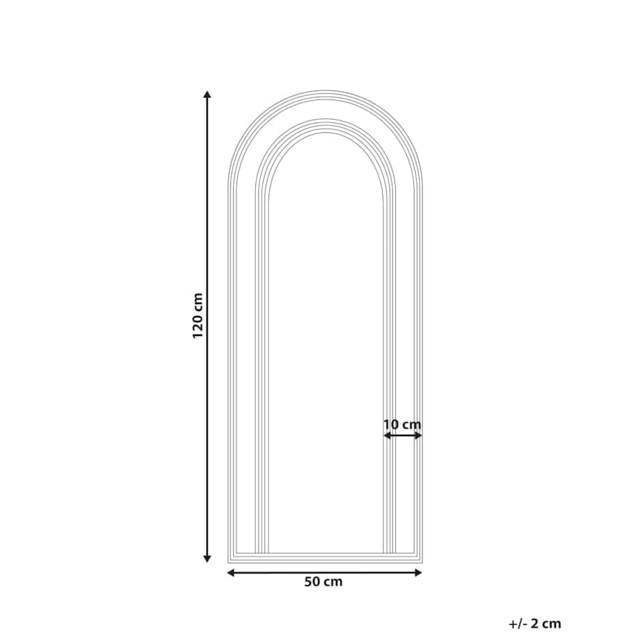 Rattan Lustro ścienne 120 cm Naturalny FRANEY