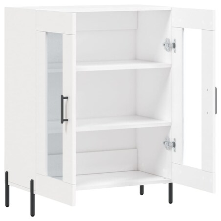 vidaXL Szafka, biała, 69,5x34x90 cm, materiał drewnopochodny