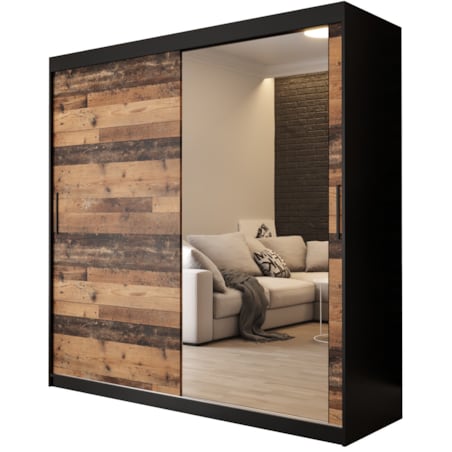 Szafa przesuwna OLDSTYLE T2 200 Czarny / Old Style