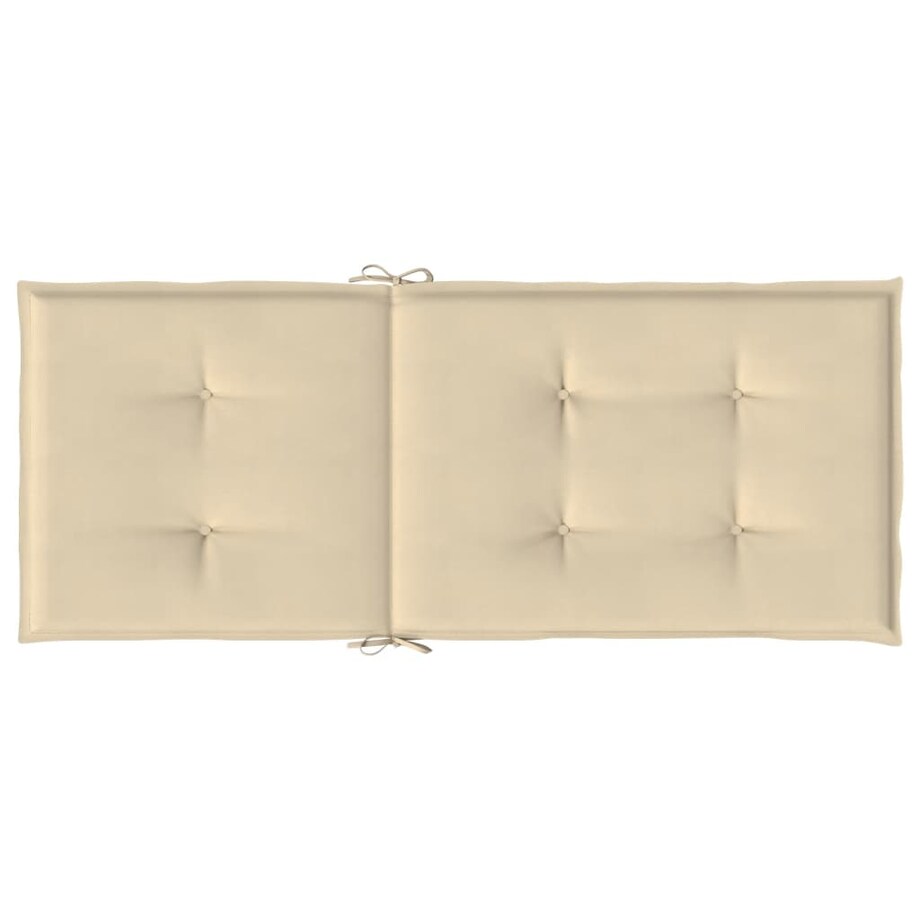 vidaXL Poduszki na krzesła ogrodowe, 6 szt., beżowe, 120x50x3 cm