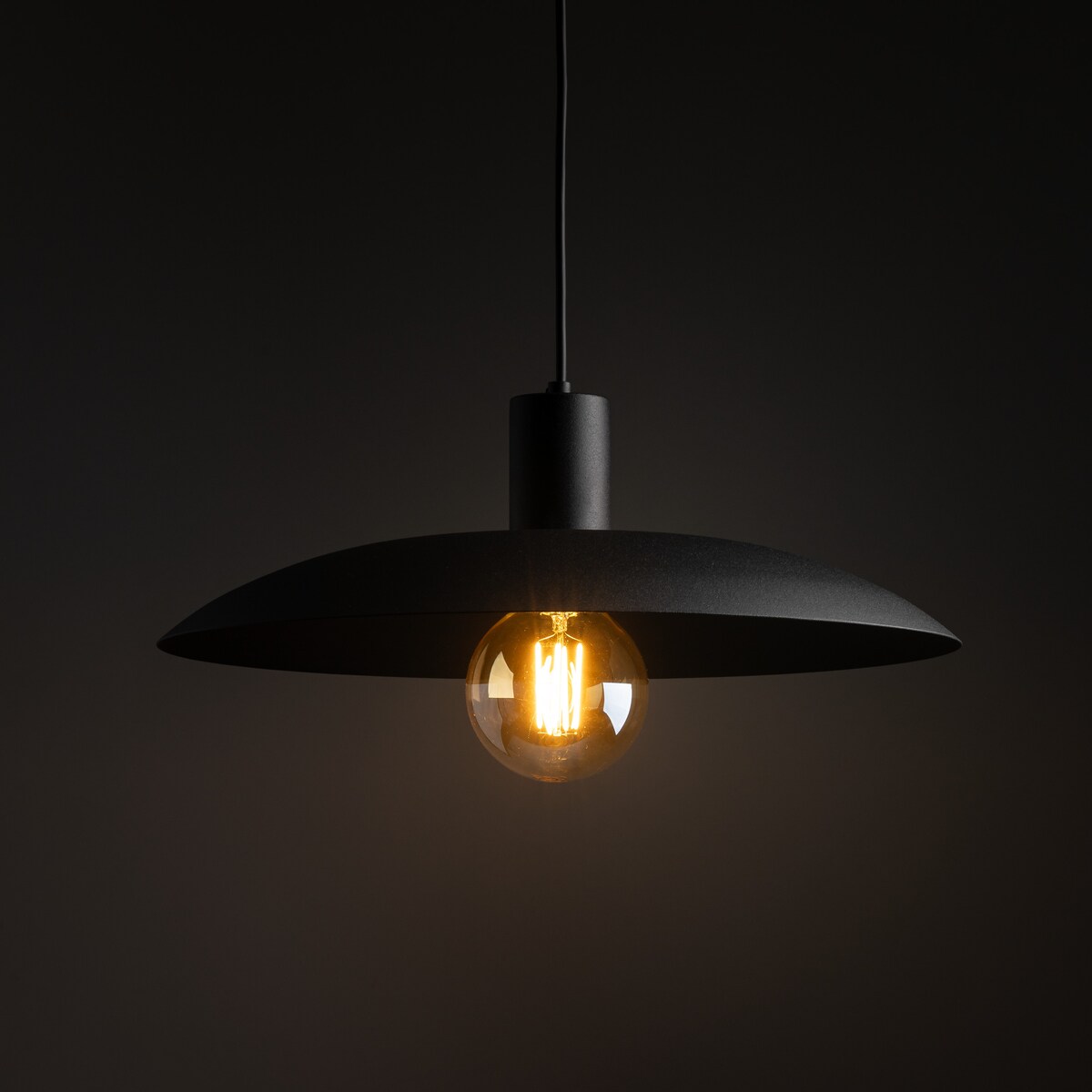 Lampa wisząca TK Lighting ASTRA BLACK 10712 czarna metalowa E27 41 cm do salonu i jadalni