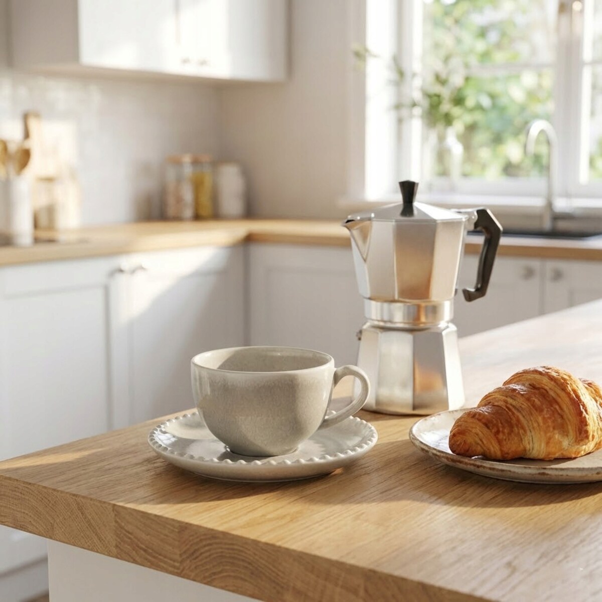 KUBEK CERAMICZNY FILIŻANKA ZE SPODKIEM 200ml DO KAWY HERBATY ESPRESSO