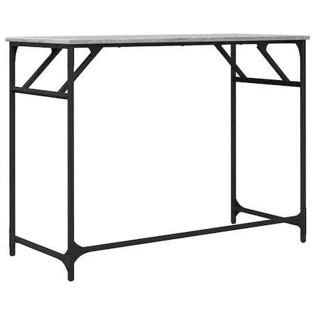 vidaXL Biurko, szary dąb sonoma, 100x45x76 cm, materiał drewnopochodny