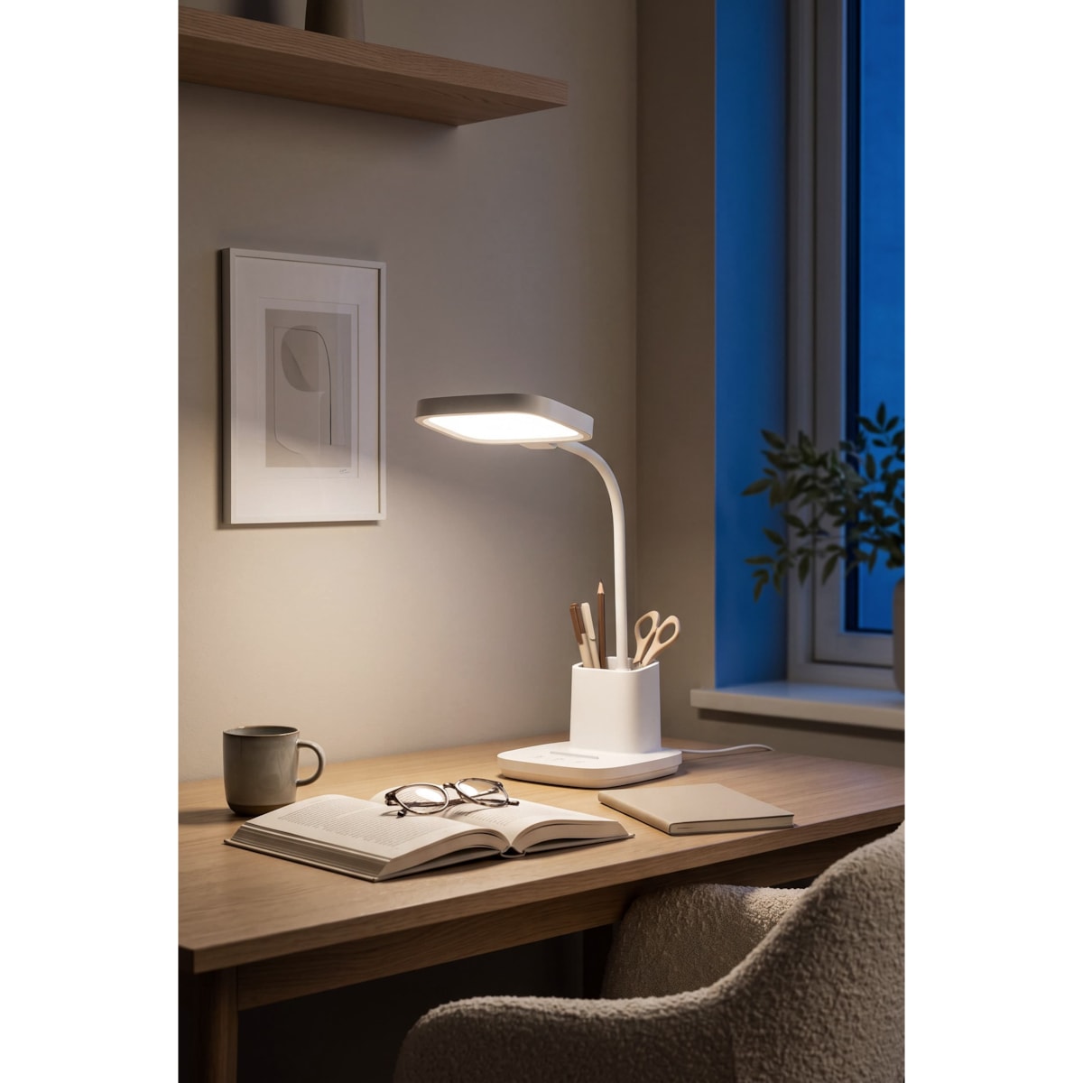 Lampka biurkowa K-BL1301 BIAŁY z serii TOLA