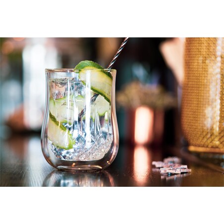 Zestaw 2 szklanek z podwójną ścianką Diamante 300 ml 25844