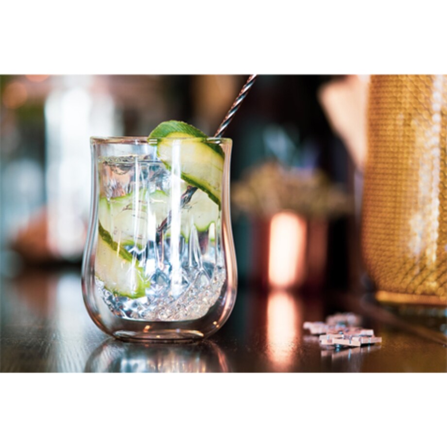 Zestaw 2 szklanek z podwójną ścianką Diamante 300 ml 25844