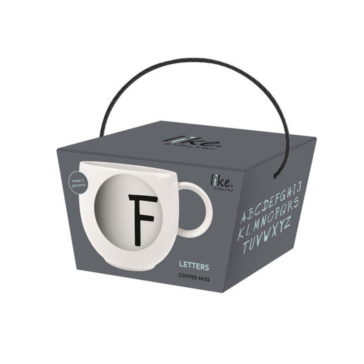 Kubek z literą F Letters, Villeroy & Boch