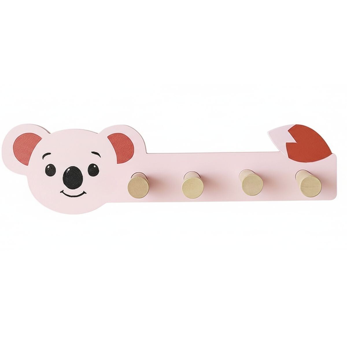 Wieszak do pokoju dziecięcego MINI ZOO, 35,5 x 6,5 x 10 cm