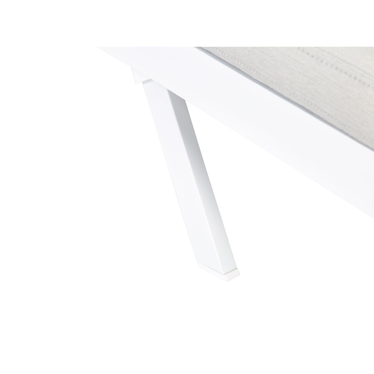 Leżak Metal Jasnoszary AMELIA