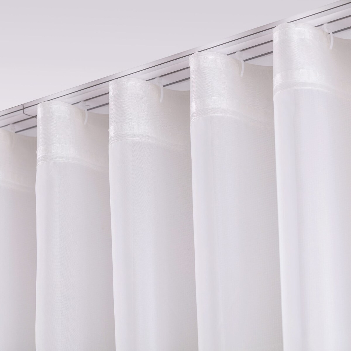 Firana na taśmie wave 300x265 ecru