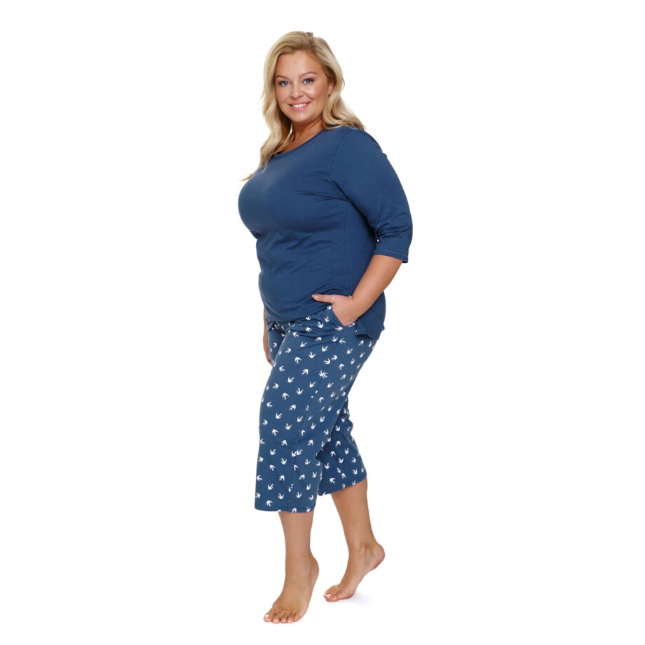 Doctor Nap Niebieska piżama damska - L