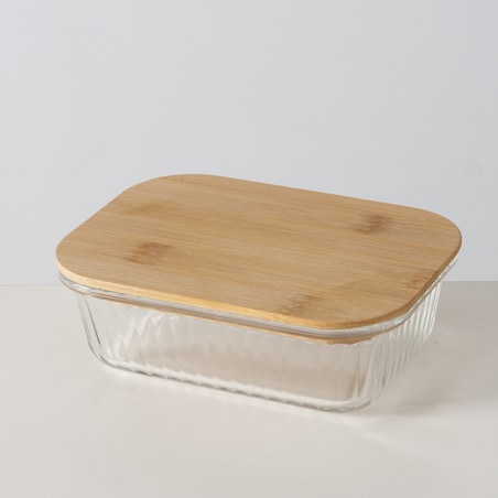 Pojemniki na żywność z bambusowym wieczkiem LUKA, 2 szt.