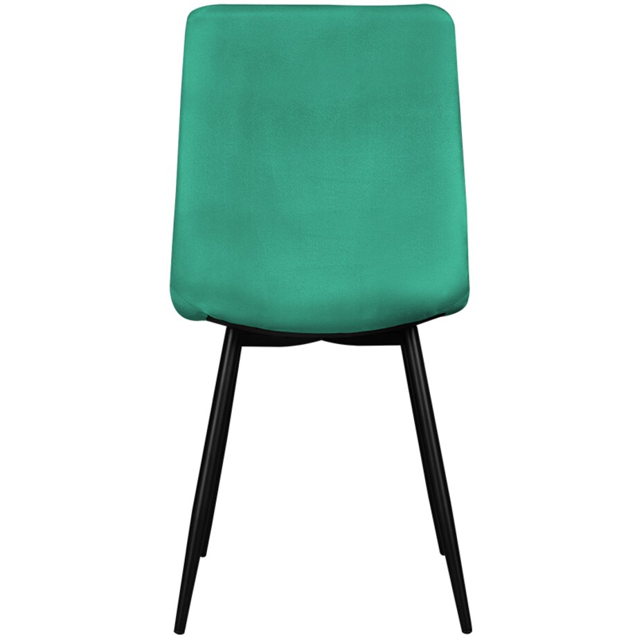 Krzesło tapicerowane welurowe pikowane zielone do salonu jadalni