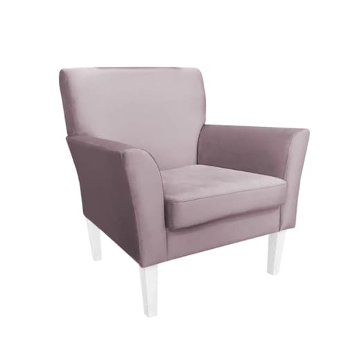 Fotel PIRO MG VELVET jasnoróżowy