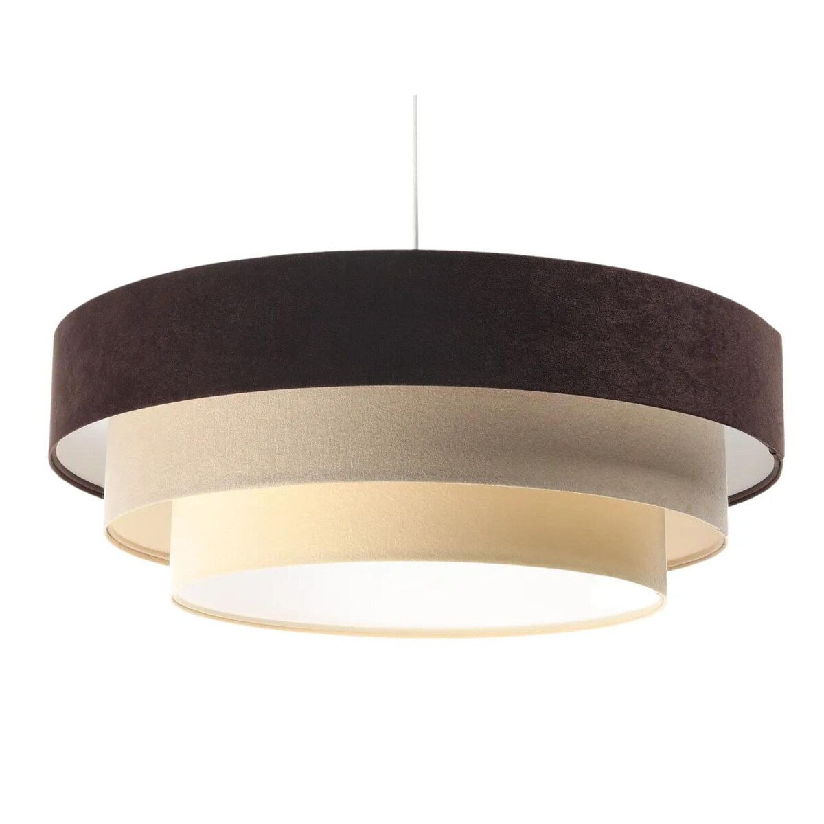 Lampa wisząca TRIO MIX brązowa/beżowa/biała