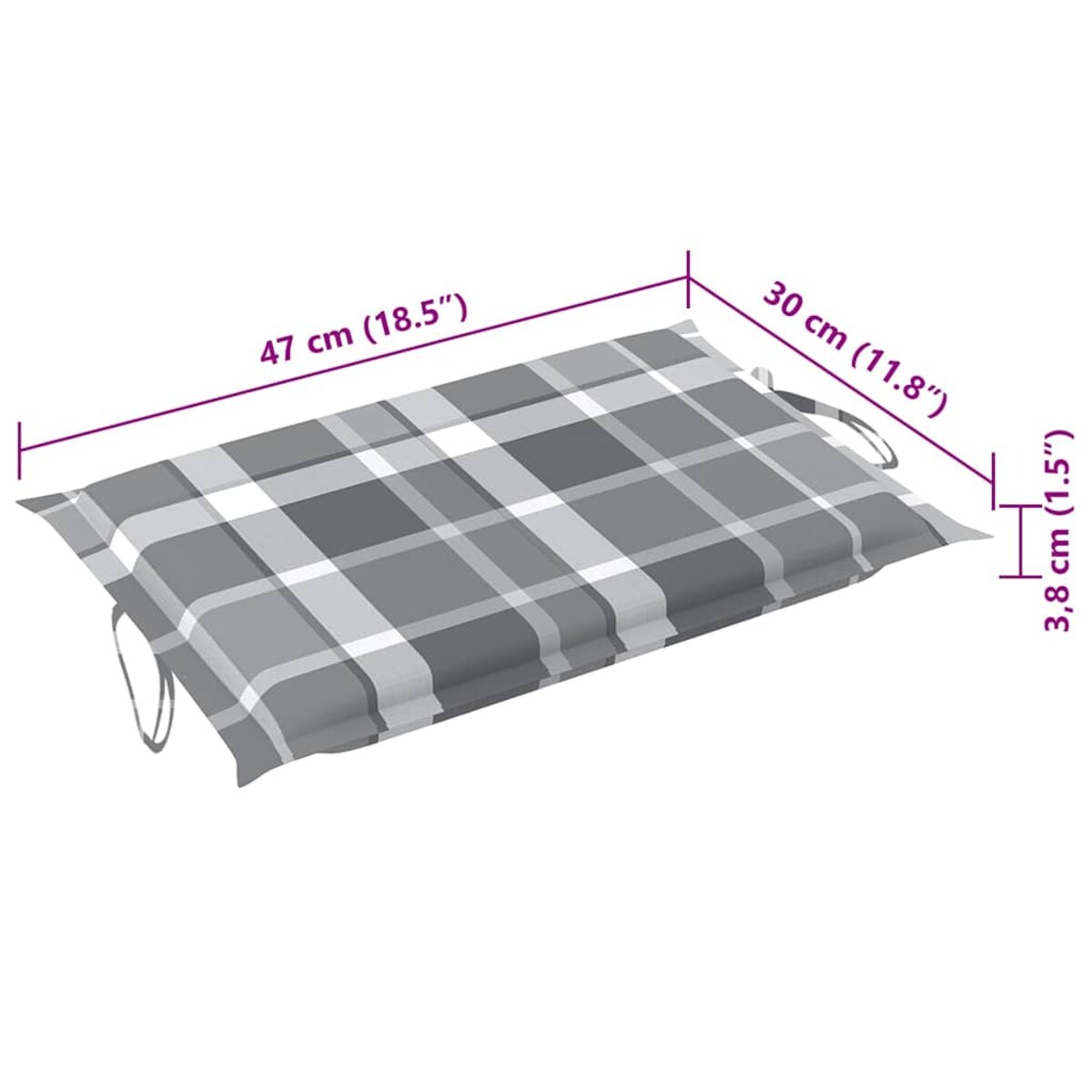 vidaXL Leżaki z poduszkami, 2 szt., lite drewno akacjowe