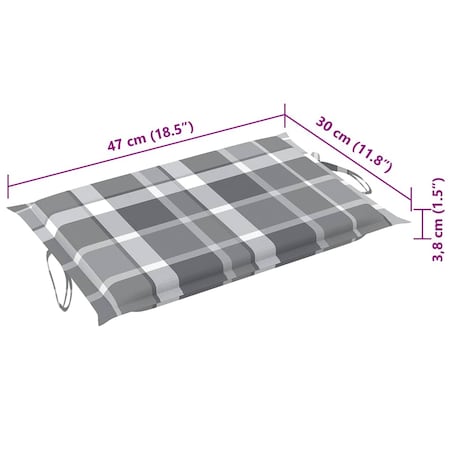 vidaXL Leżaki z poduszkami, 2 szt., lite drewno akacjowe