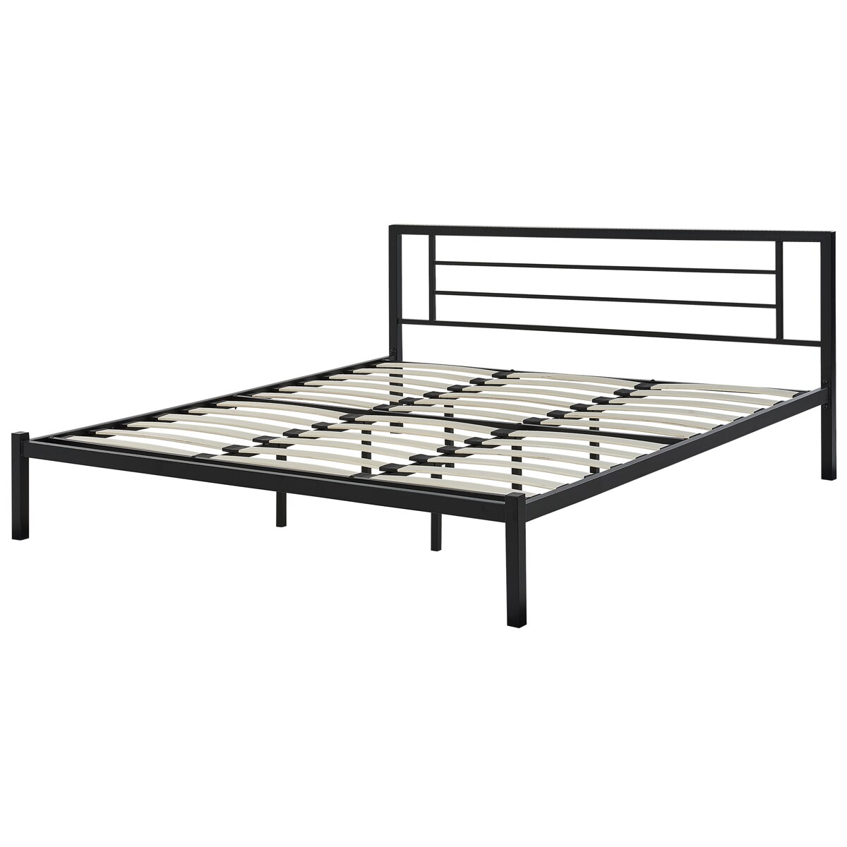 Łóżko Metal CUSSET 180 x 200 cm Czarny