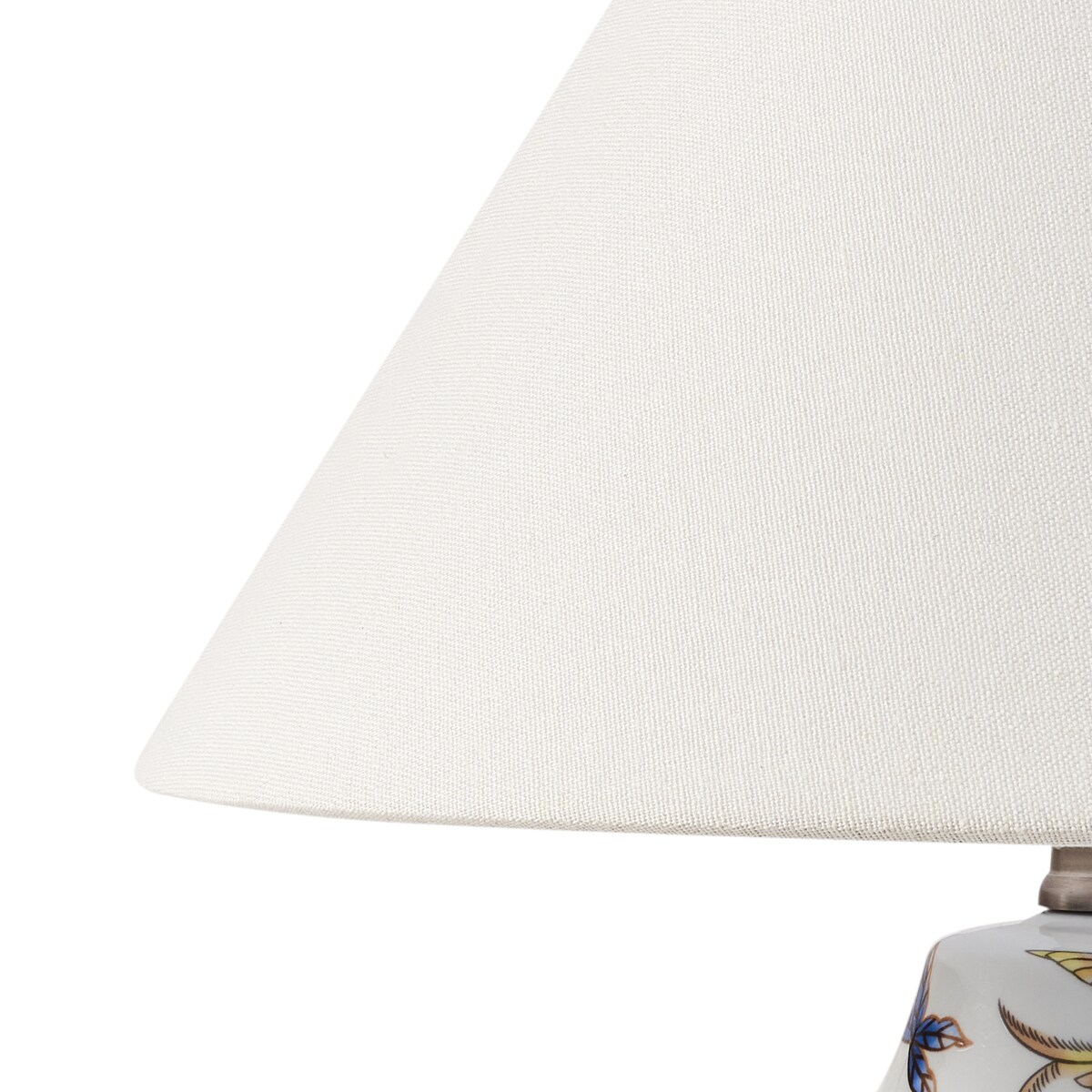 Lampa stołowa MORACA Porcelana Biały/ niebieski