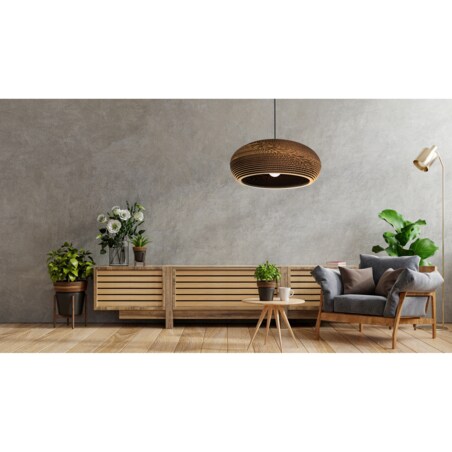 Lampa Wisząca Papierowa Tekturowa Natural Eco Xxl