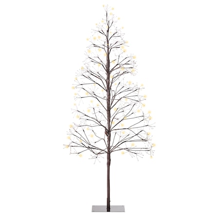 Dekoracja ogrodowa LED LONKARI Drzewko 150 cm Brązowy