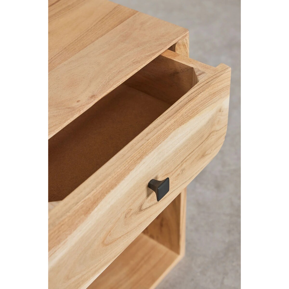 Szafka stolik nocny drewno mango, naturalny, Ferni, 40x35 cm