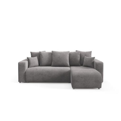 Narożnik EVORA L z pojemnikiem tkanina miękki plusz Kolor: Onega 07