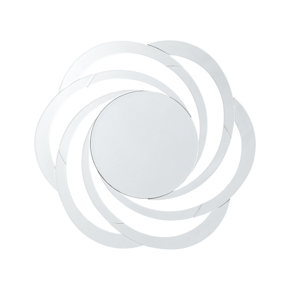 Lustro ścienne ⌀ 70 cm srebrne TREBAN