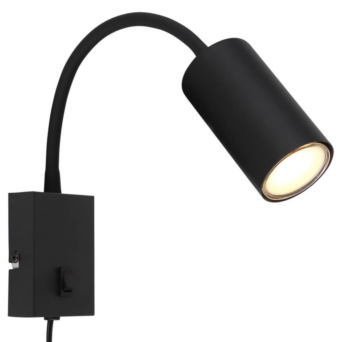 Kinkiet elastyczny Robby 57911WB do sypialni czarny