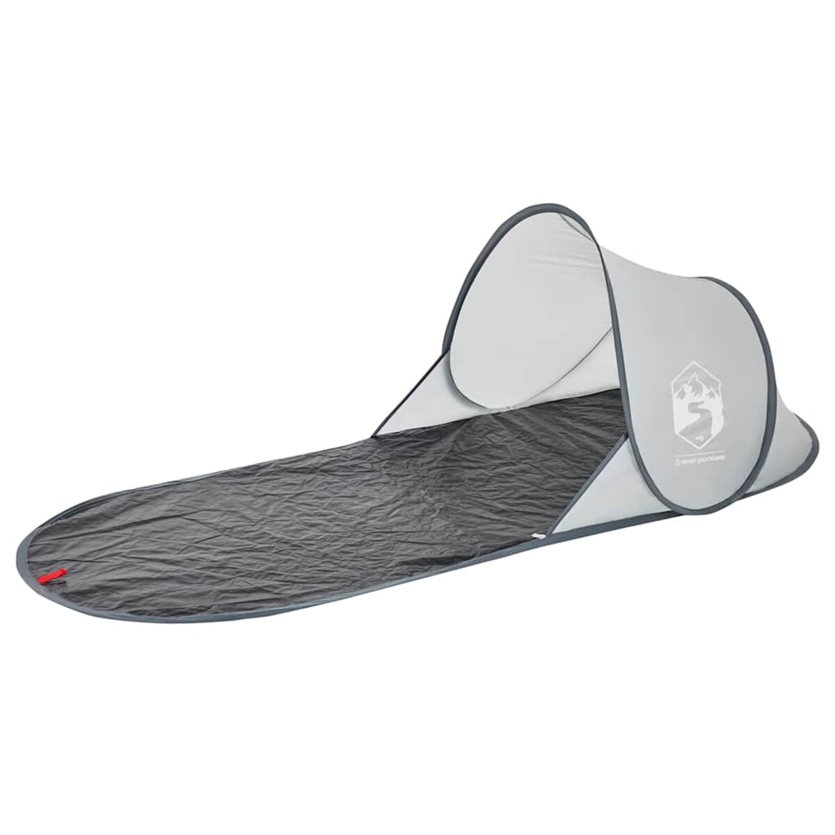 vidaXL Namiot plażowy typu pop-up, szary, wodoszczelny