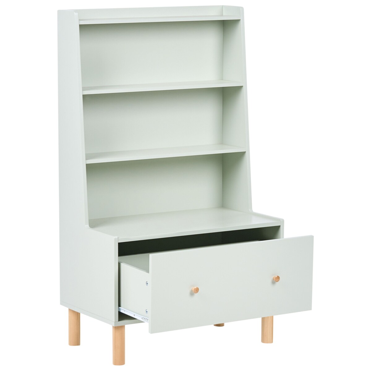 Regał na książki 3 półki QUILPIE 120 cm Jasnozielony