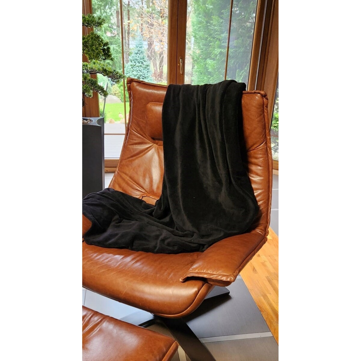 KOC POLAROWY 200x220 cm CZARNY