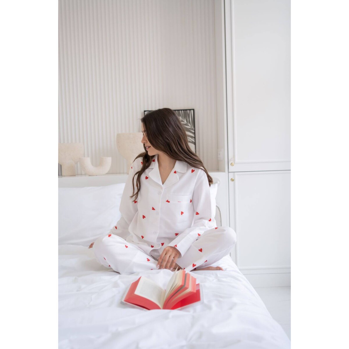 Piżama Serduszka długa XS