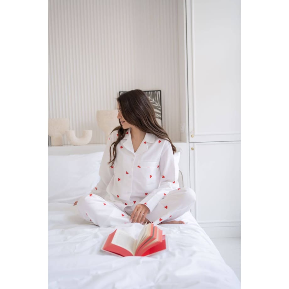 Piżama Serduszka długa XS