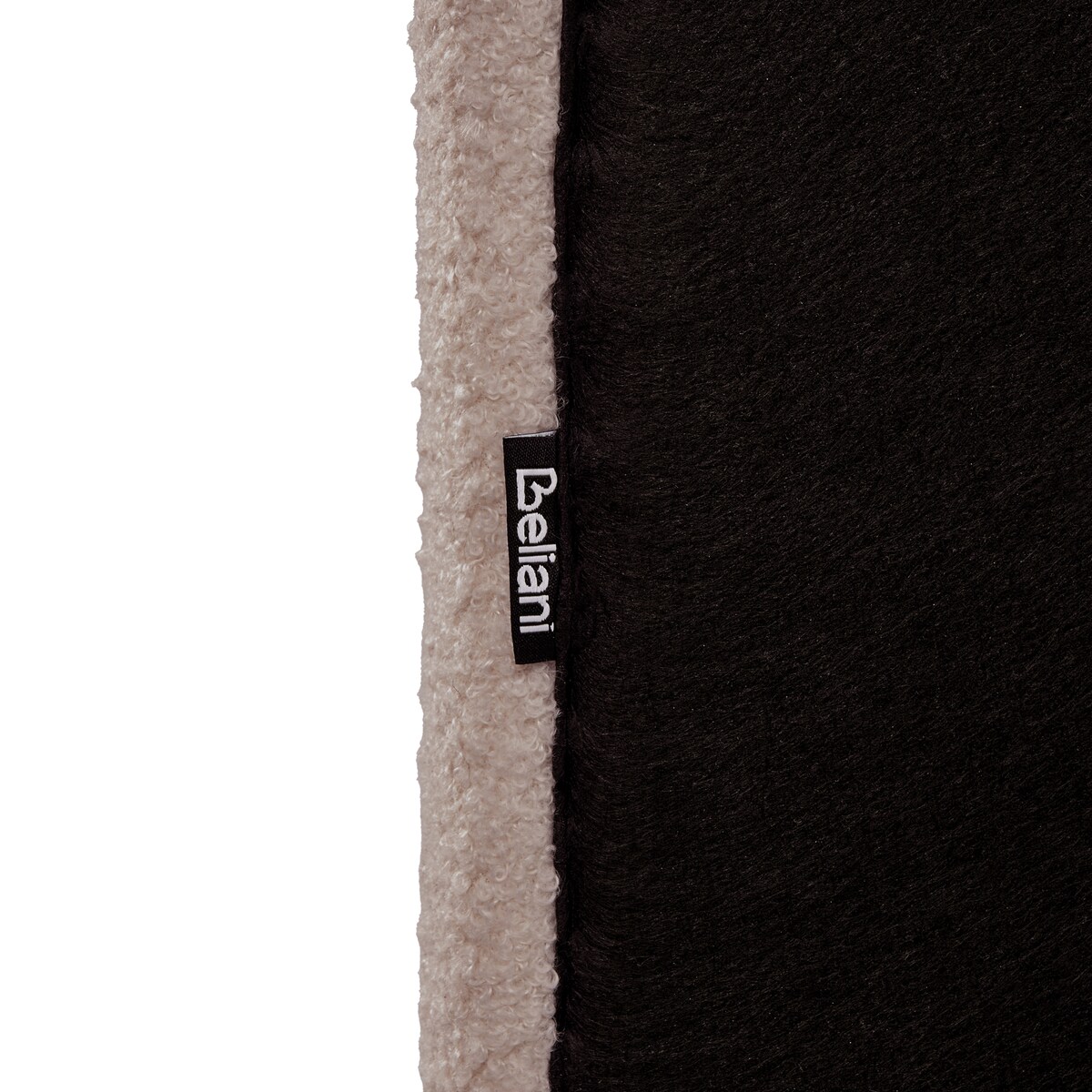Łóżko Boucle LUNAN 160 x 200 cm Beżowoszary