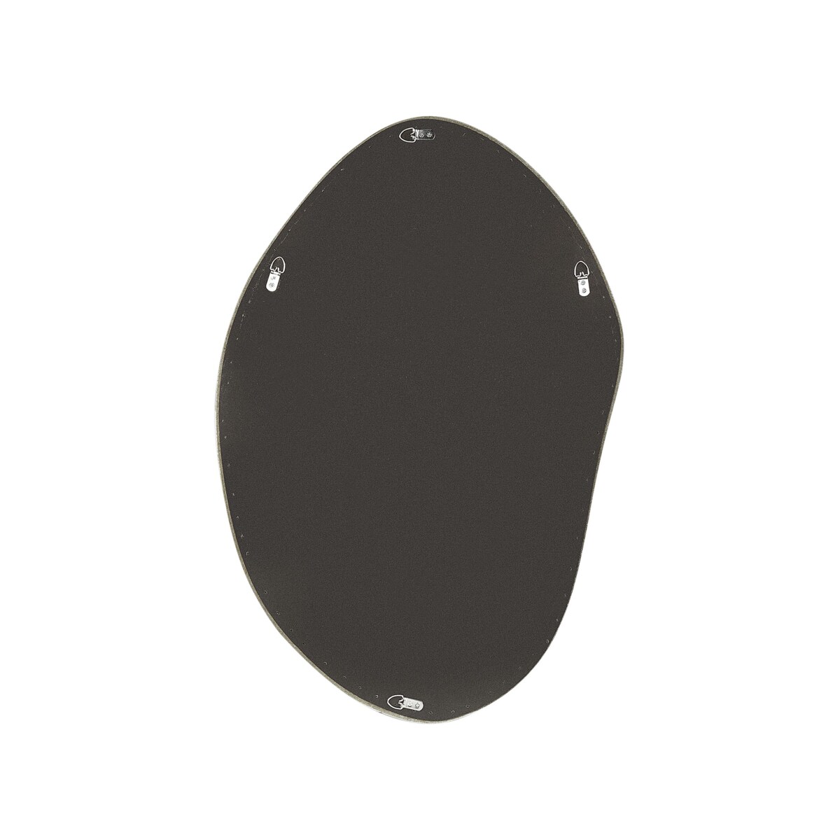 Lustro ścienne LENAX 59 cm 90 cm Welur Oliwkowy