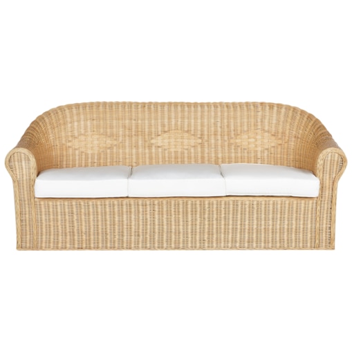 Sofa ogrodowa dla 3 osób LIVADEIA Rattan Naturalny