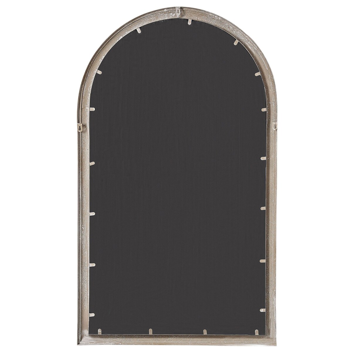Metalowe lustro ścienne okno 77 x 130 cm beżowe TREVOL